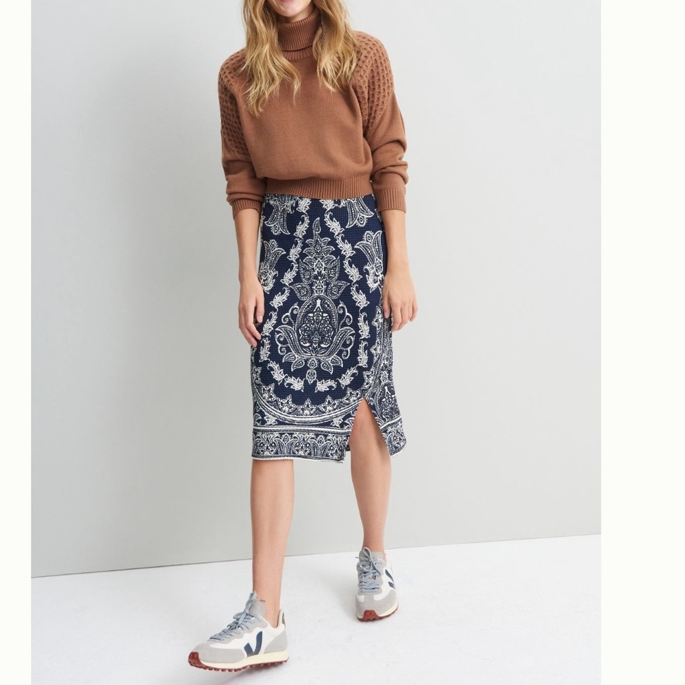 Anthropologie Farm Rio Kaylee Midi Skirt size M